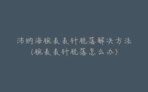 沛纳海腕表表针脱落解决方法(腕表表针脱落怎么办)